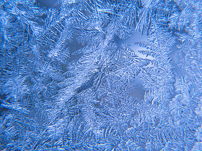 冰花宏观雪花霜花天气雾凇季节霜露窗户冻结玻璃图片