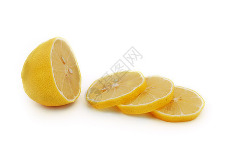 柠檬水果黄色食物种子圆圈健康图片