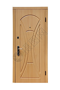木制门雕刻门把手安全入口欢迎空间垂直通道装饰品棕色图片