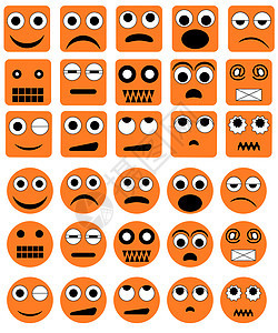 矢量情绪图标图片