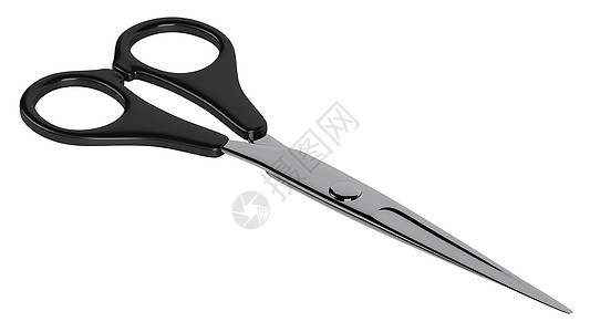 剪刀刀具沙龙剪发黑色工具头发刀刃金属美丽白色图片