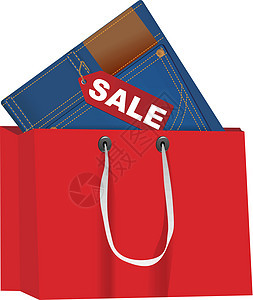 时装销售零售店铺顾客商业价格红色蓝色购物标签价钱图片