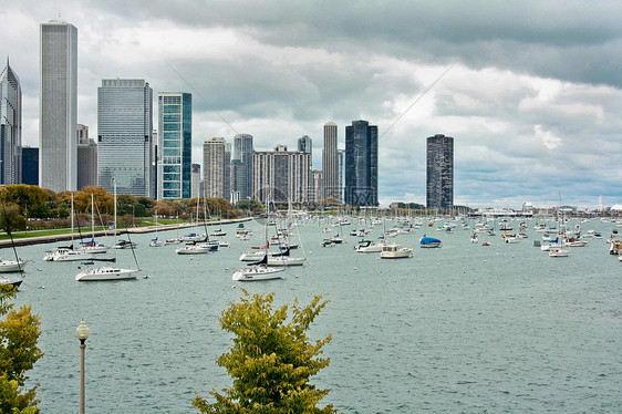 芝加哥大都会都市摩天大楼支撑建筑物旅游天空风光天际目的地图片