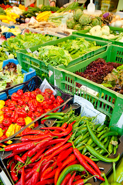 蔬菜市场杂货店店铺营养黄色胡椒展示绿色美食农场摊位图片