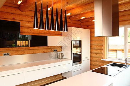 宽厨房木头房子财产建筑艺术生活灯光建筑学房间地面图片