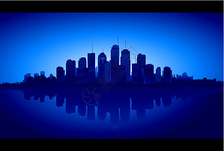 城市景色环影背景建筑地标横幅坡度地平线住房市中心收藏摩天大楼环境图片