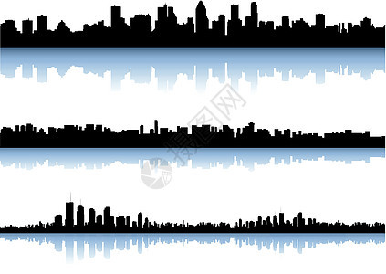 城市景色环影背景商业横幅建筑学阳光季节坡度地标住房建筑时间图片