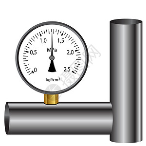 气压计阀门控制工业商业乐器汽油气体白色压力计力量图片