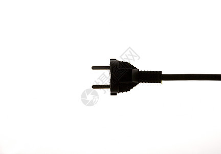 电插件电缆电源线白色力量金属插头两脚电源活力黑色图片