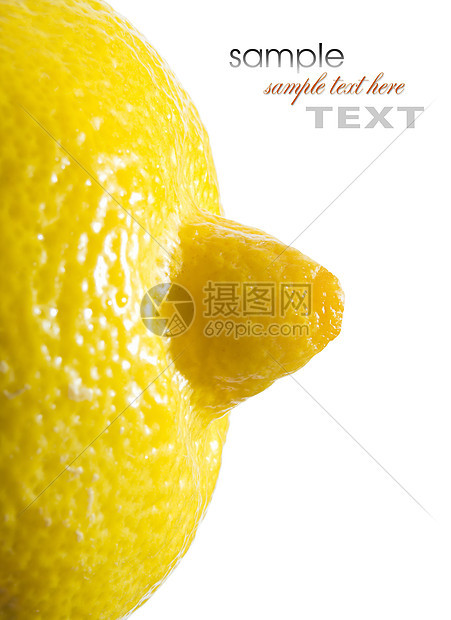 一小片柠檬宏观果皮果汁圆圈营养热带果味食物香橼水果饮食图片