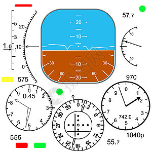 在飞机驾驶舱中的控制面板导航电子控制板航班路线适应症直升机飞行飞行员设备图片