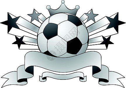 足球标志团队徽章插图杯子运动金属丝带灰色图片