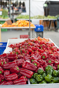 辣椒购物季节性产品特价蔬菜展示水平胡椒杂货街头市场图片