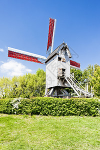 法国北帕德加莱州Terdeghem的风车外观旅行位置建筑世界建筑学图片