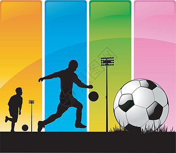 富多彩的希腊足球背景传单海报卡片白色邀请函彩虹数字男性玩家锦标赛图片