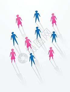 社会生活概念寂寞管理层合伙求爱数字女士婚姻社会团队商业图片