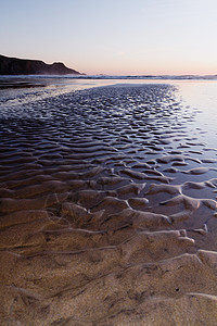 沙格里斯美丽的海滩晴天海浪日落旅行海岸海岸线蓝色支撑海洋天空图片