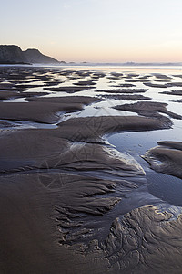 沙格里斯美丽的海滩日落天空海岸晴天蓝色旅行支撑海洋海岸线海浪图片
