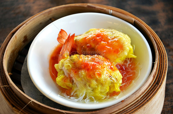 凤凰虾餐厅早餐午餐小吃肉质饺子点心尺寸菜单竹子图片
