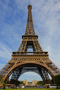 埃菲尔塔铁塔天空纪念碑景观城市旅游建筑学首都旅行蓝色图片