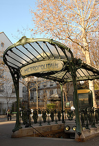 巴黎地铁纪念碑列车旅行街道城市旅游建筑学车站运输图片