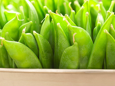 雪梨豆荚蔬菜水平豆类食物青菜背景图片