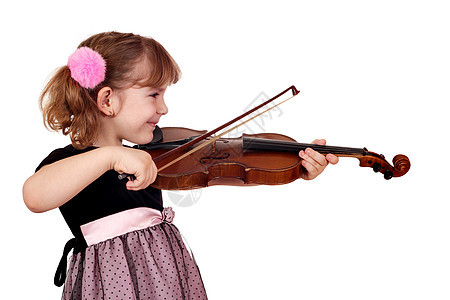 小女孩拉小提琴音乐家提琴手细绳童年音乐乐器白色孩子青年小提琴家图片