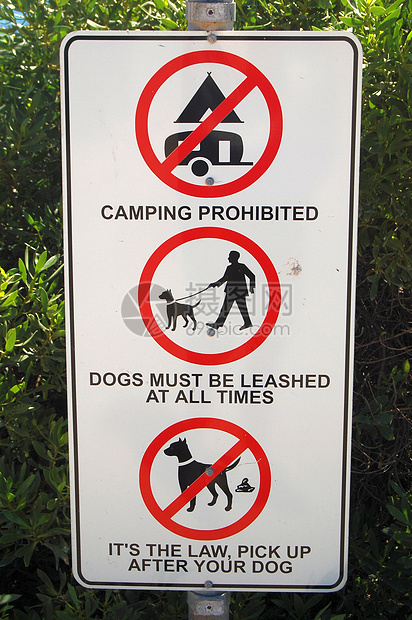 禁止标志禁令野营皮带旅行图片
