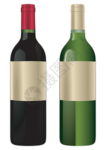 两瓶葡萄酒图片