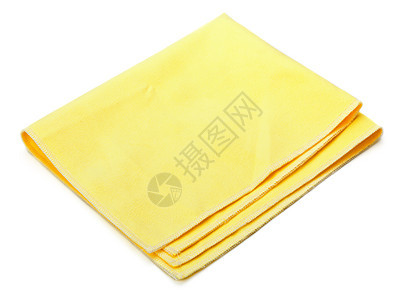 黄黄色微纤维粉尘器纺织品折叠黄色清扫纤维家务白色卫生正方形打扫图片