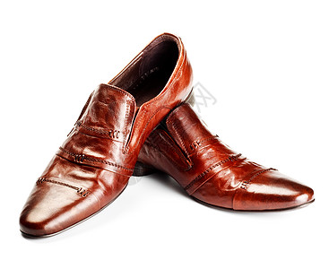 棕色皮鞋照片服饰白色工作靴子地面皮革鞋类衣服高清图片