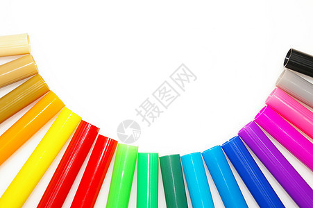 彩色铅笔红色蜡笔学校绘画白色绿色乐器团体紫色光谱图片