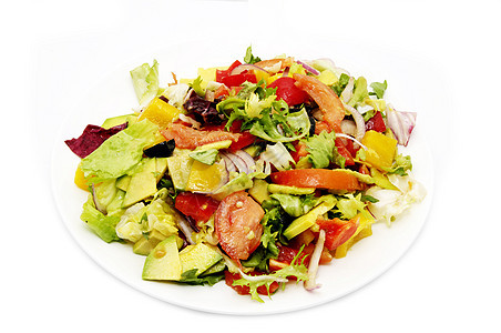 蔬菜沙拉敷料重量紧缩午餐黄瓜盘子团体杂货食物晚餐图片