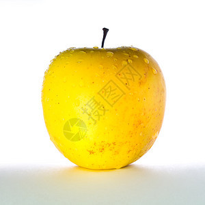 大苹果诱惑小吃甜点食物黄色早餐水果图片