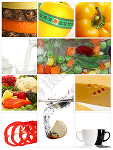 专题饮食杯子植物菜花蓝色工具橙子浆果蔬菜蜂蜜坚果图片