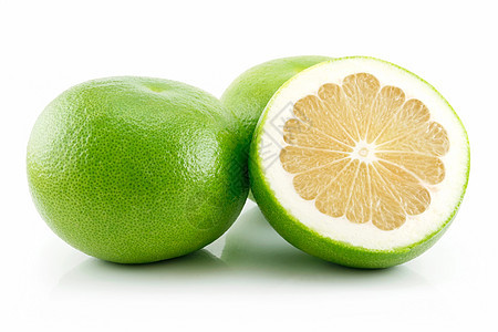 白纸上孤立的切片果仁食物柚子甜点情调市场维生素热带橙子营养美食图片