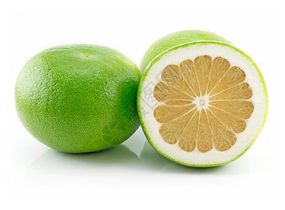 白纸上孤立的切片果仁柚子种子食物水果热带粮食情调维生素异国橙子图片