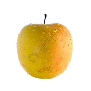 大黄苹果黄色水果甜点诱惑早餐小吃食物饮食图片