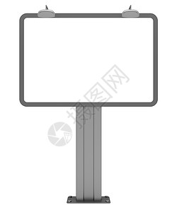 广告牌白色控制板营销空白商业展示木板横幅背景图片