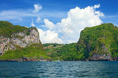 安达曼海群岛太阳游艇旅行旅游海景情调热带天堂悬崖异国图片