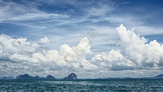 安达曼海群岛异国山峰蓝色情调海岸天空悬崖海景照片海洋图片