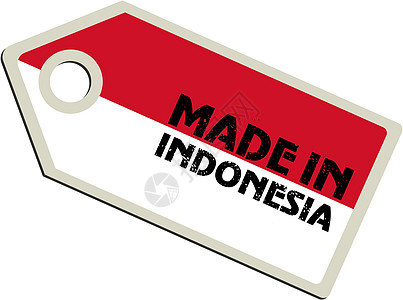 印度尼西亚制造的矢量标签图片