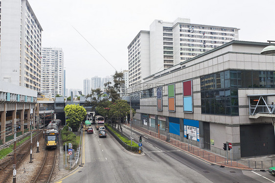 香港市中心公寓和交通费建筑摩天大楼商业办公室经济公寓金融市中心屯门银行图片