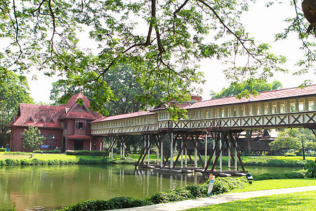 Rama King 6 泰国Nakhon病理学国王历史花园建筑城堡住宅大厅游客池塘美化图片