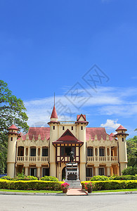 Rama King 6 泰国Nakhon病理学历史美化大厅池塘城堡住宅花园历史性游客地标图片