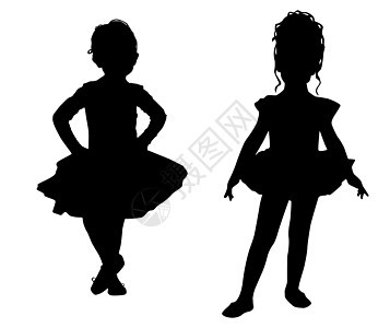 小芭蕾舞女孩喜悦幼崽孩子舞蹈家舞蹈朋友们孩子们演员背景图片