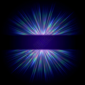 蓝光灯耀斑曲线大爆炸射线辉光闪光光泽光束宇宙镜片图片