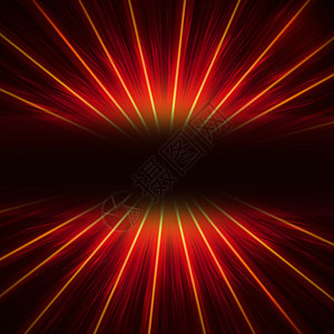 红光灯圆环插图中心镜片曲线辉光宇宙辐射大爆炸艺术图片