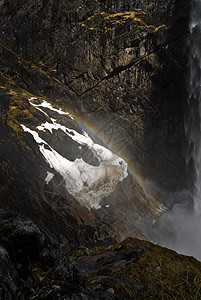 马纳福森男人瀑布山脉景观自然界地景工作室山地摄影图片