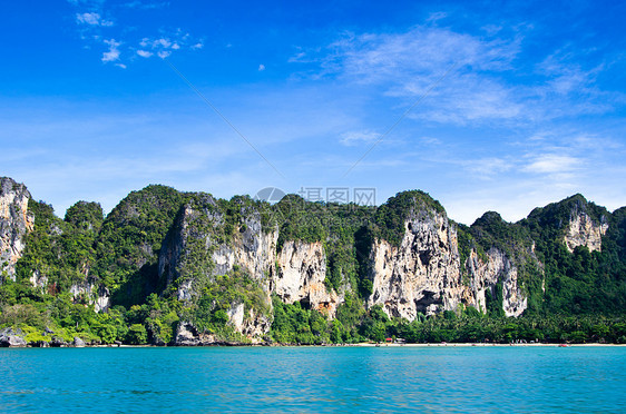 热带热带海滩支撑蓝色假期珊瑚天空旅行尾巴风景情调旅游图片